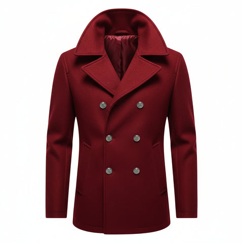 Cotton Double Breasted Casual Coat