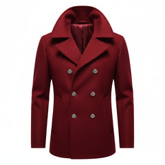 Cotton Double Breasted Casual Coat