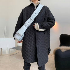 Quilted Cotton Coat Loose And Thin Mid-length Jacket