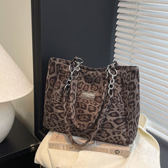 Leopard-print Tote Bag
