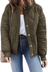Women's Quilted Jacket Long Sleeve