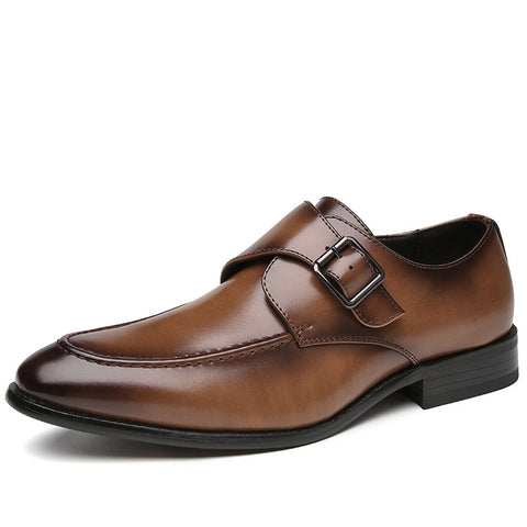 British Style Buckle Shoes Men