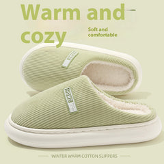 Home Indoor Non-slip Cotton Slippers