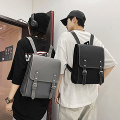Solid Buckle Business Backpack