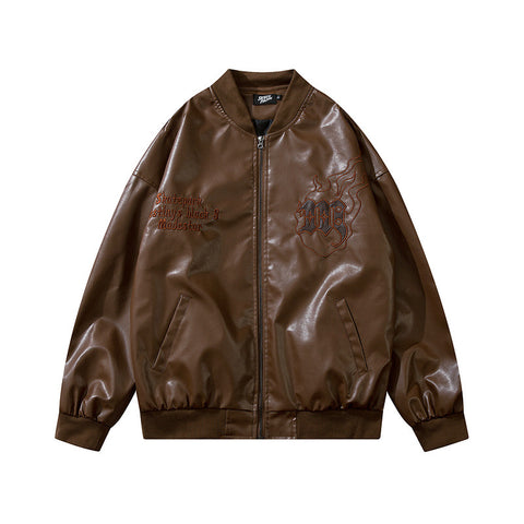 PU Faux Leather Jacket For Men