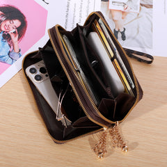 Casual Double Zip Large-capacity Wallet