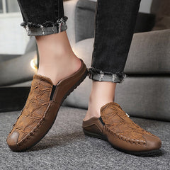 Men's Half Slippers Gommino Trendy Heel-free