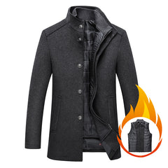 Casual Men's Wool Coat