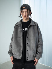 Men's Suede Loose Jacket