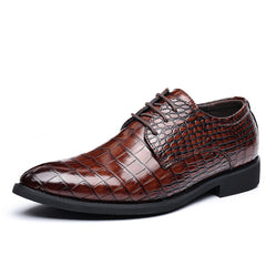 Business Casual Shoes Fish Grain Leather Shoes