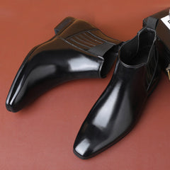Pointed Toe Chelsea-style Men Fashion Shoes