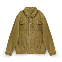 Loose-Fit Plus-Size Denim Jacket For Men