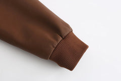 Men's Leather Jacket Men Removable Hood